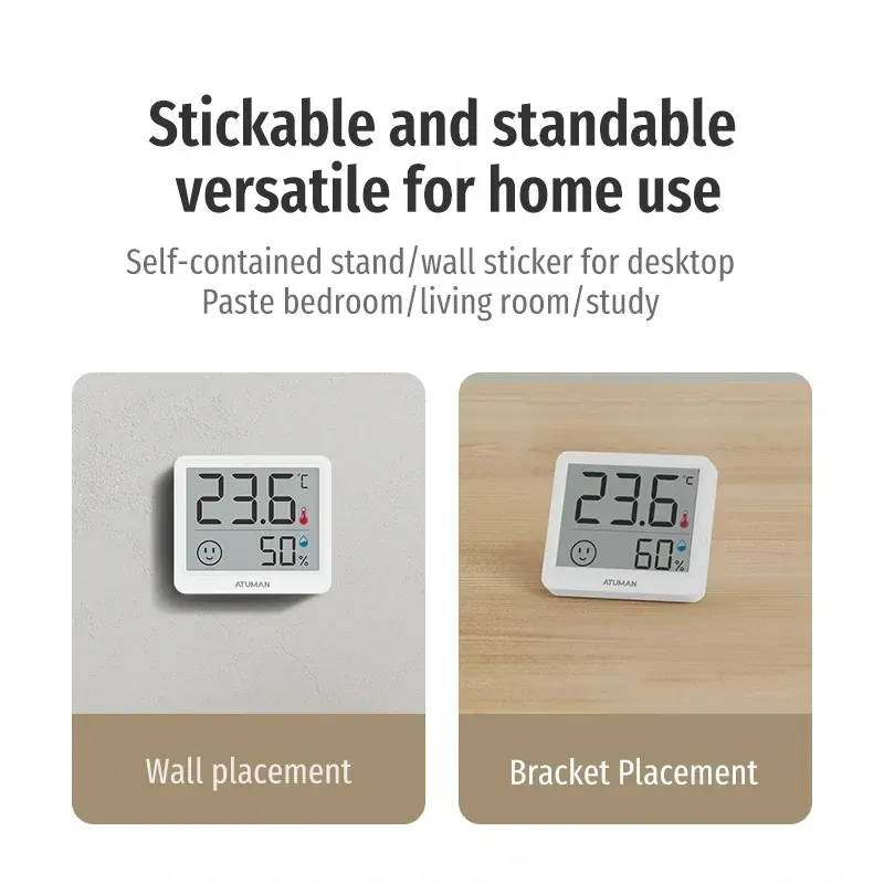 Xiaomi Atuman TH Mini Thermo Hygrometer with LCD screen for indoor temperature and humidity monitoring