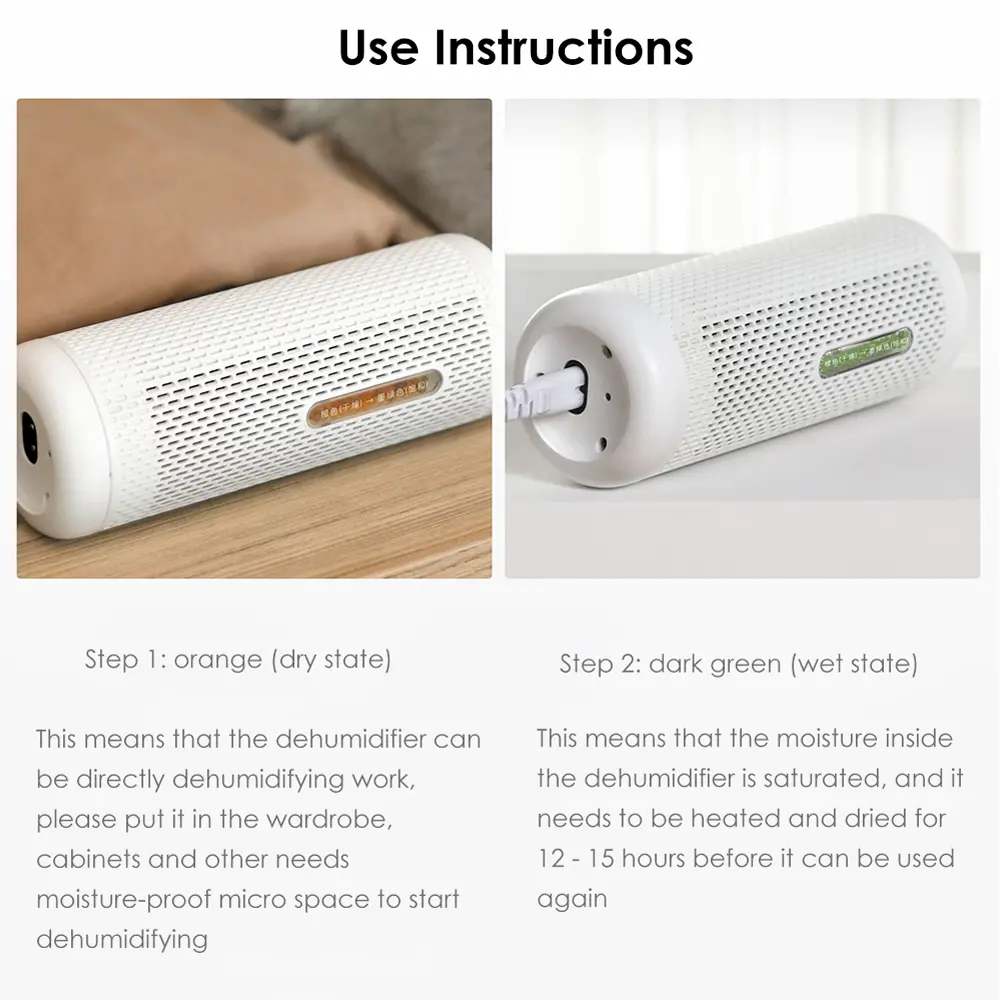 Xiaomi Deerma DEM-CS50M Mini Electric Air Dehumidifier for Wardrobes and Small Spaces
