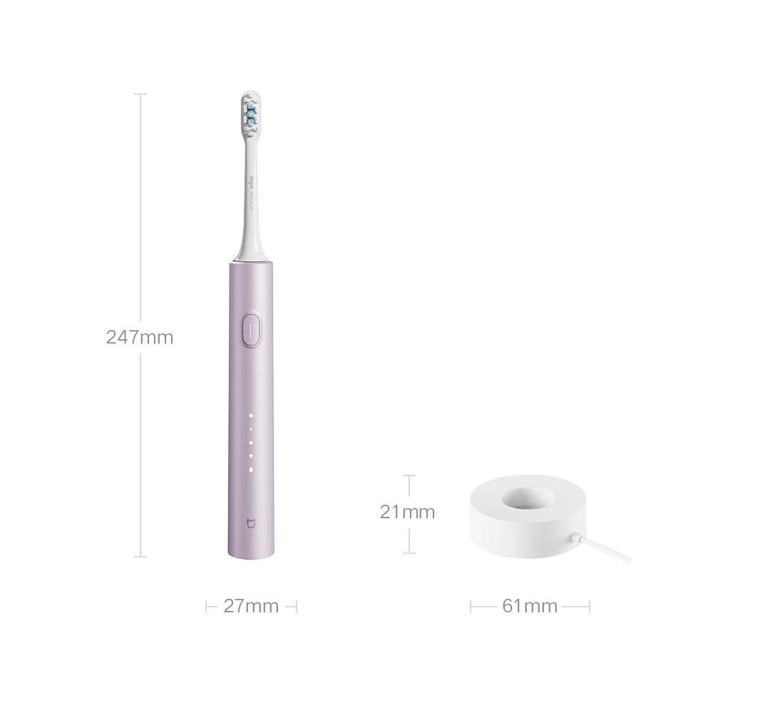 Xiaomi Electric Toothbrush T302 with 4 brushing modes, IPX8 waterproof, wireless charging, and 150-day battery