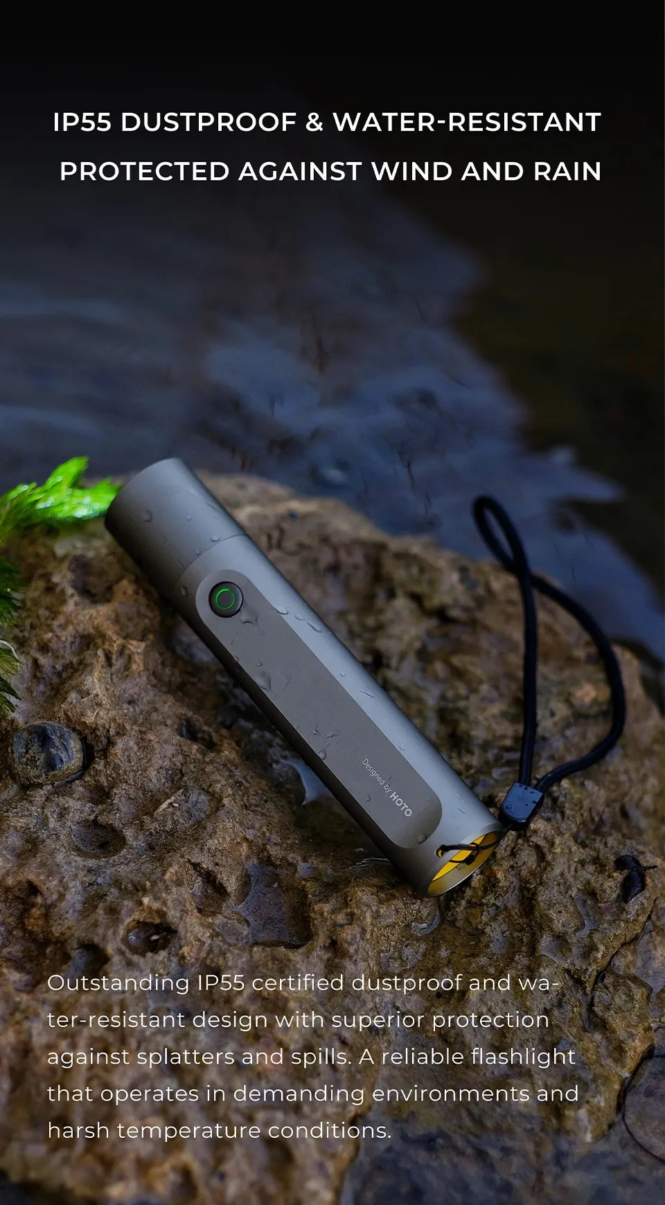  Xiaomi HOTO Fit Flashlight 280LM Rechargeable Waterproof Torch with SOS Mode – QWSDT003