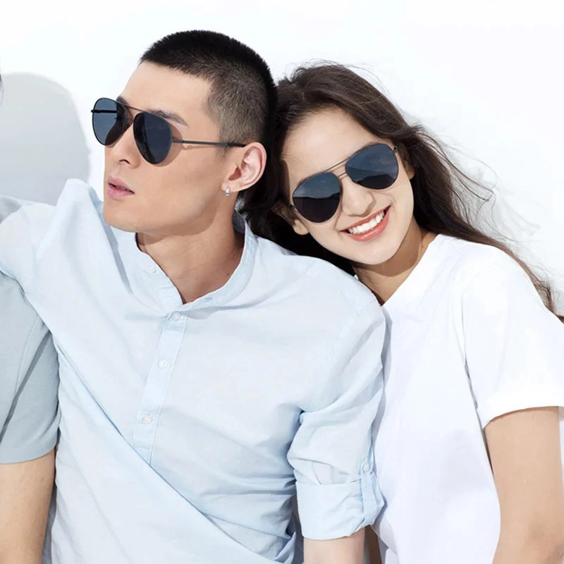 Xiaomi Mi TS Polarized Sunglasses SM005 with UV400 protection and 6-layer TAC polarized lenses in classic pilot style for men and women