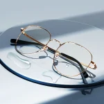 Xiaomi Mijia Blue Light Filter Monitor Glasses with nickel-free metal frame, available in black and rose gold, with 40%+ blue light protection and retro style