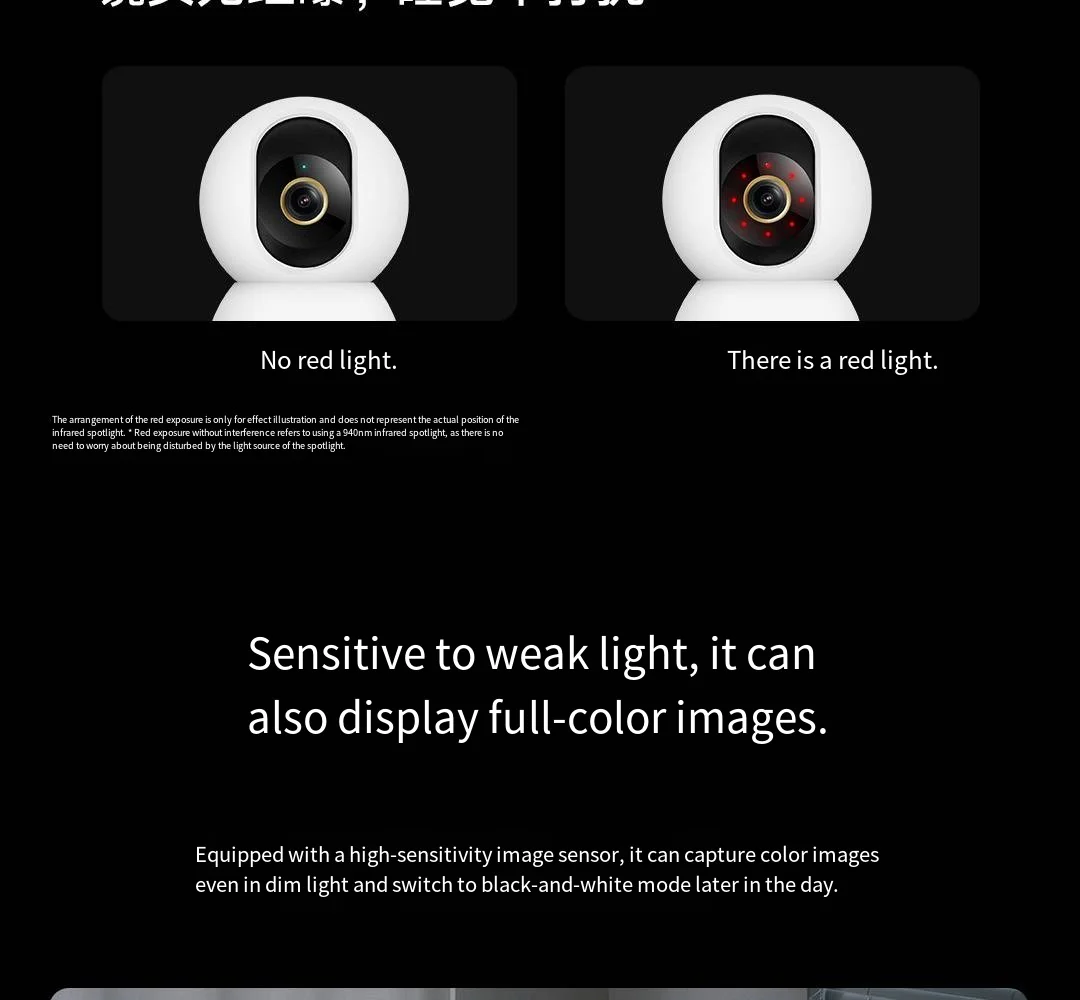  Xiaomi Mijia Smart Camera 4 Dual Band WiFi 6 8MP 4K HDR Night Vision AI Detection


