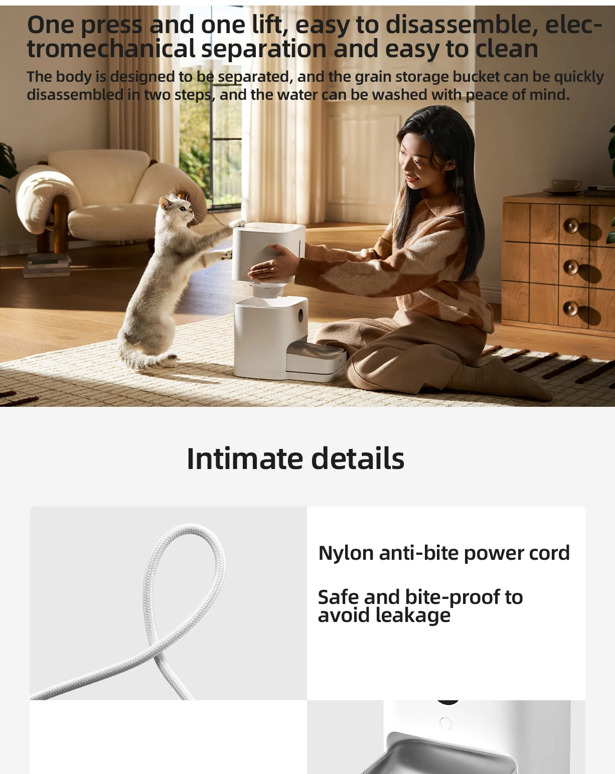 Xiaomi Mijia Smart Pet Feeder 2 MJWSQ02 – 5L HD Automatic Pet Feeder with Mijia App Control