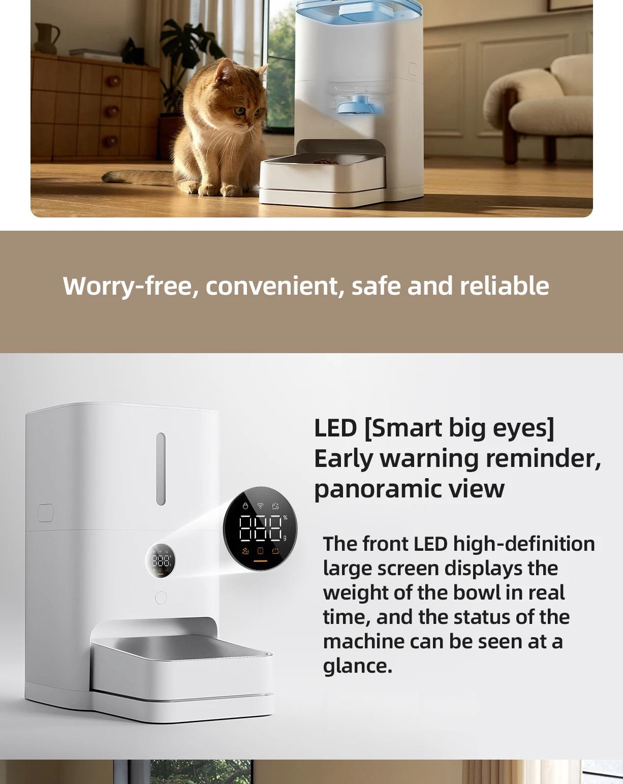 Xiaomi Mijia Smart Pet Feeder 2 MJWSQ02 – 5L HD Automatic Pet Feeder with Mijia App Control
