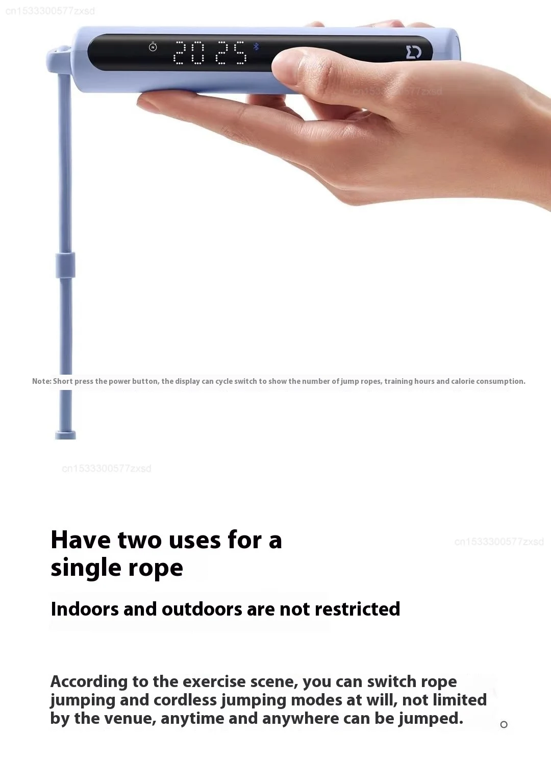 Xiaomi Mijia Smart Skipping Rope 2 with Bluetooth, LED Display, and Calorie Tracker