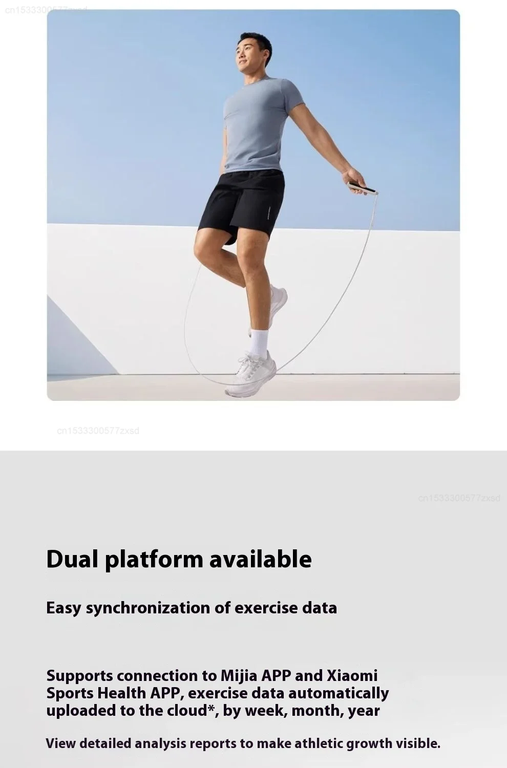 Xiaomi Mijia Smart Skipping Rope 2 with Bluetooth, LED Display, and Calorie Tracker