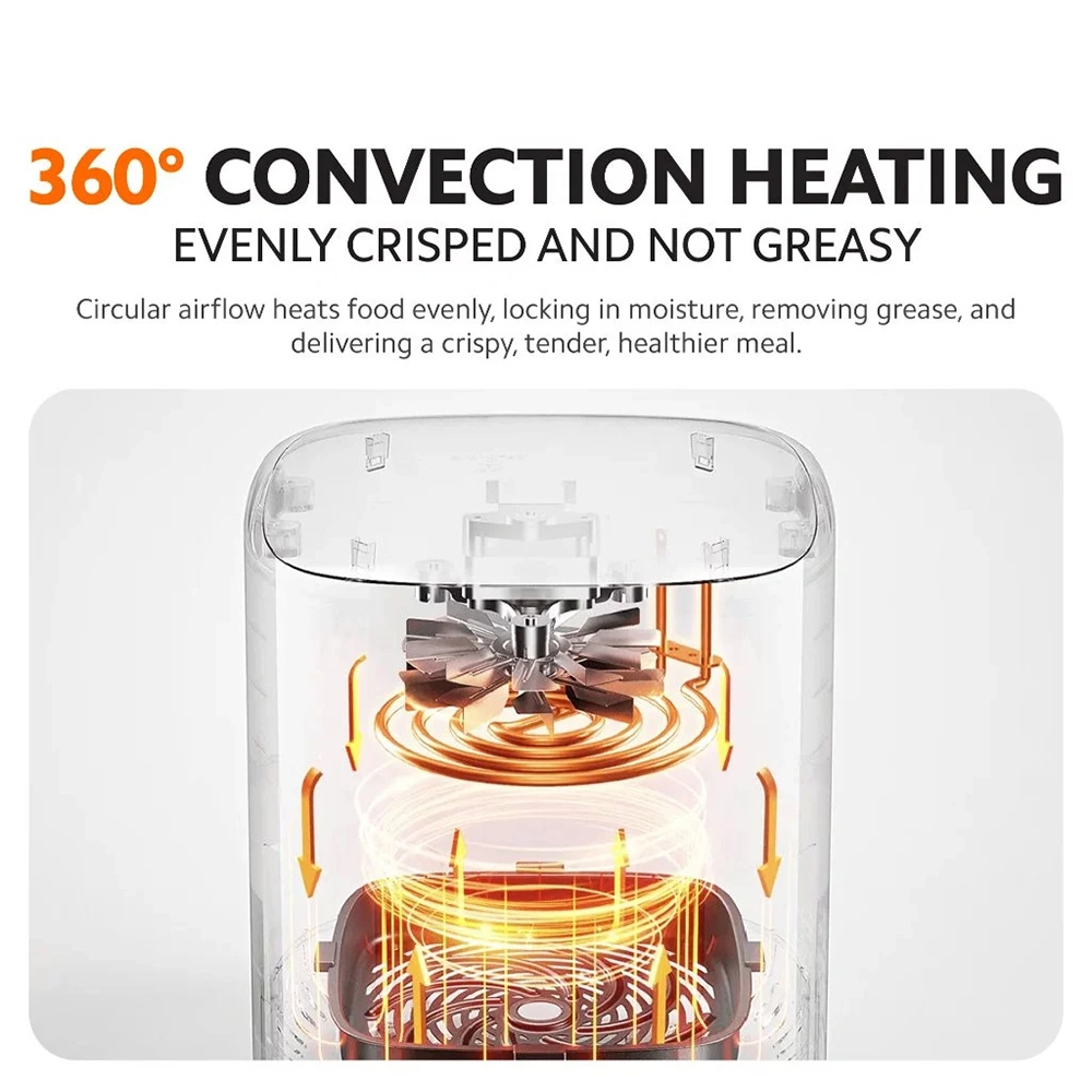 Xiaomi Smart Air Fryer 4.5L MAF14 with App and Voice Control – 1500W Healthy Oil-Free Cooking