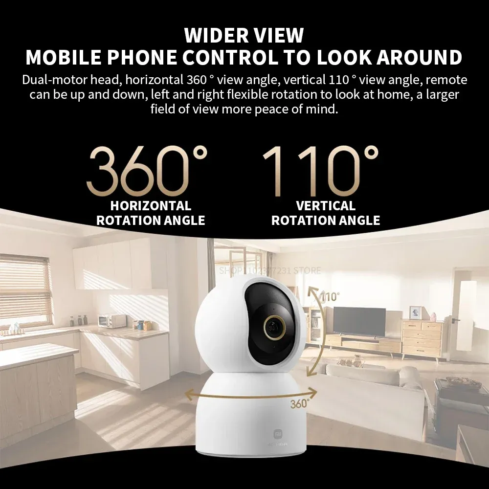 Xiaomi Smart Camera C700 4K Ultra Low Light Full-Color AI Security Camera with night vision, motion detection, and 360-degree pan-tilt