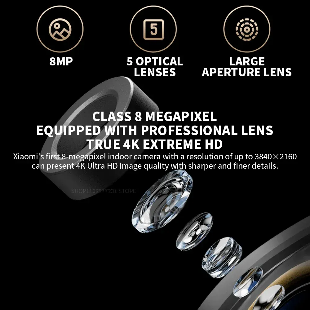 Xiaomi Smart Camera C700 4K Ultra Low Light Full-Color AI Security Camera with night vision, motion detection, and 360-degree pan-tilt
