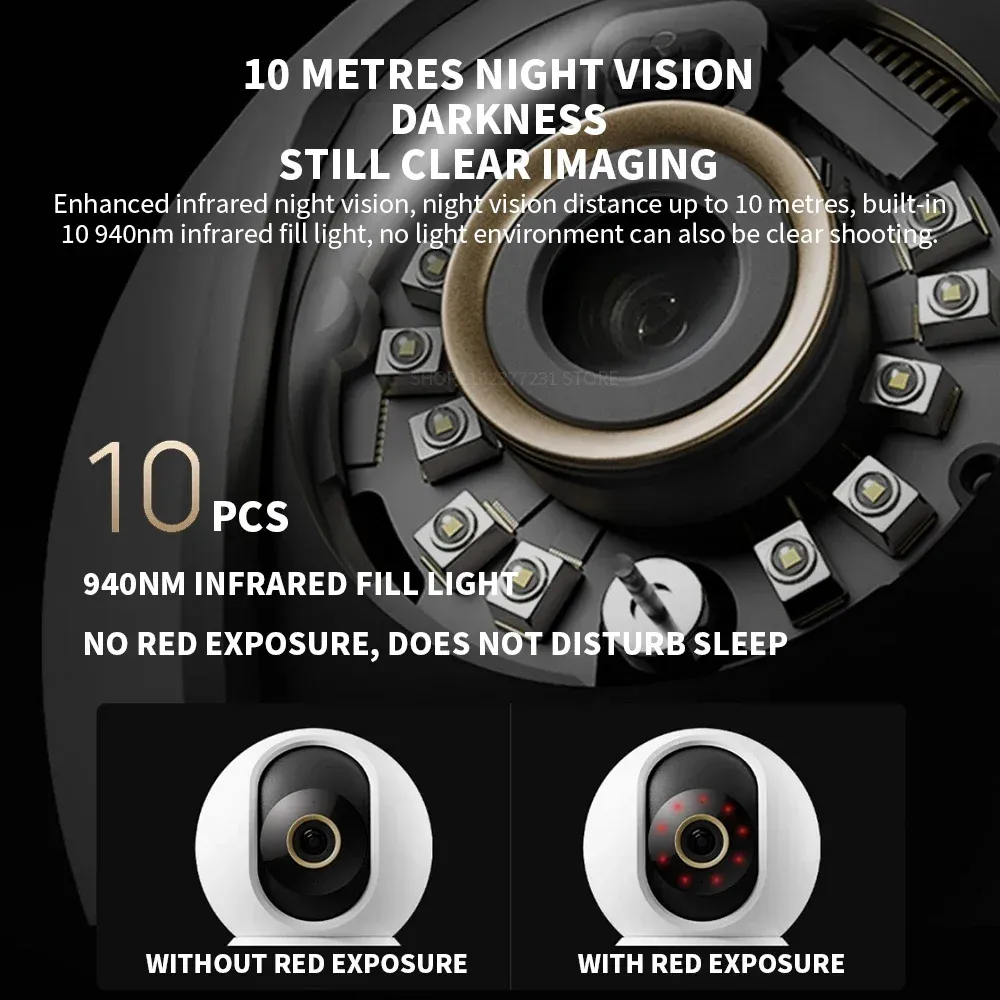 Xiaomi Smart Camera C700 4K Ultra Low Light Full-Color AI Security Camera with night vision, motion detection, and 360-degree pan-tilt