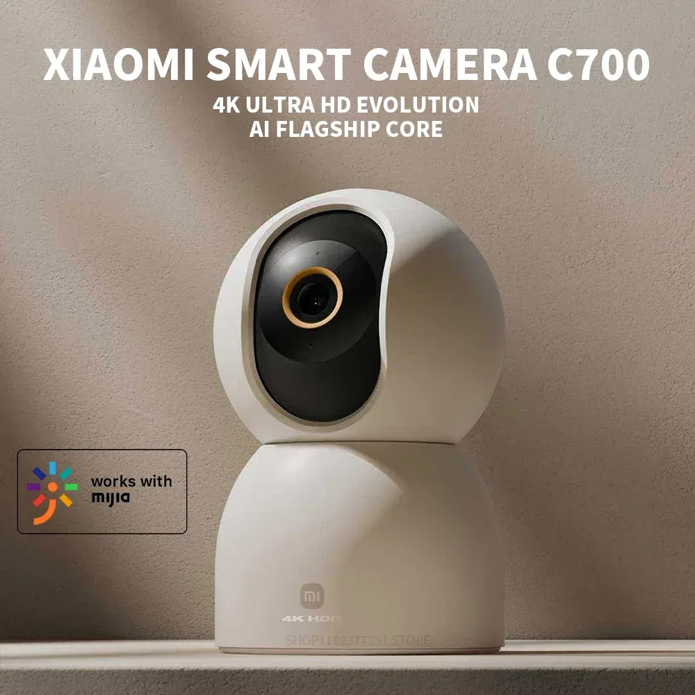 Xiaomi Smart Camera C700 4K Ultra Low Light Full-Color AI Security Camera with night vision, motion detection, and 360-degree pan-tilt