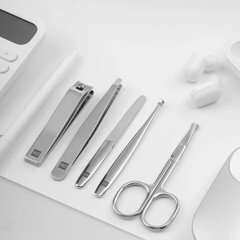 Xiaomi Youpin Huohou 5PCS Stainless Steel Nail Clipper Set HU0061 Grooming Kit
