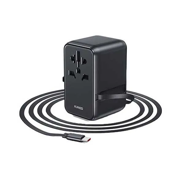 XUNDD XDCH-089 35W Universal Travel Charging Adapter with USB-C PD and USB-A QC, Global Plug Compatibility