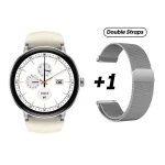 Zeblaze Lily 2 AMOLED women’s smartwatch with dual straps in rose gold