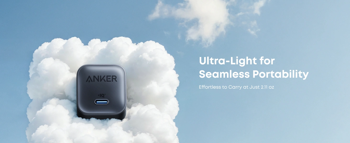 Anker Nano 45W GaN Charger A2692 USB-C Fast Charger for iPhone, Android, iPad, and MacBook Air