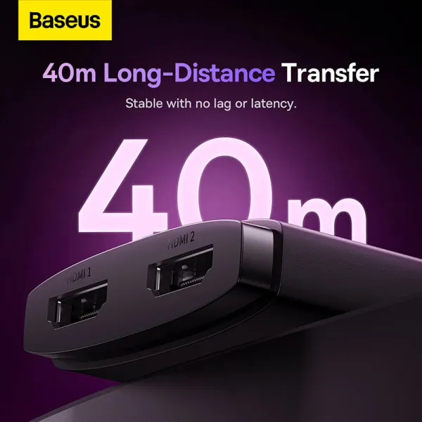 Baseus AirJoy Series 2-in-1 HDMI Switcher (BS-OH114) – 4K@60Hz, Dual Mode