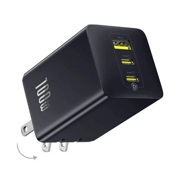 Baseus EnerFill FE11 100W Fast Charger for MacBook Laptop with USB-C Cable | E Club