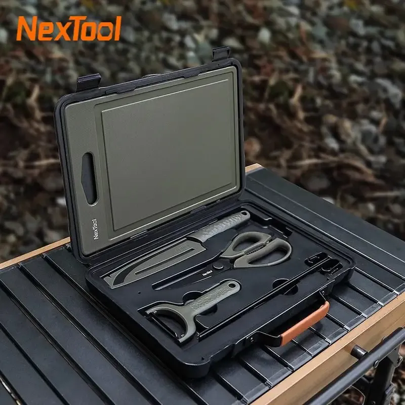 Nextool Barbecue Tools Set Outdoor Camping Accessories – 6-in-1 Compact BBQ Kit