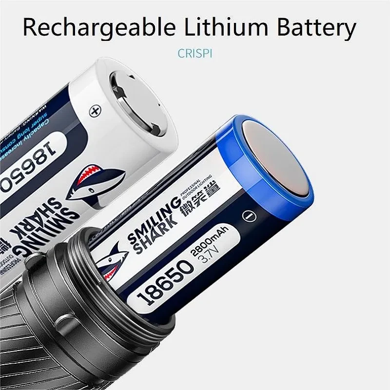 SMILING SHARK SD7115 Flashlight Strong Light Charging Ultra Bright Range Features: Lamp Model:SD-7115 Material: Aluminum alloy Battery: Built-in large capacity Lithium battery. Gears: Modes(Strong light, Middle light,Strobe SOS) Portable Metal Clip Design:SD-7115E Flash light has metal clip design,which is portable and easy to carry. Widely Used: Suitable for yard,garden,barbecue orCamping Hiking and other outdoor activities. Easy to Operate- This light can switch modes by pressing a button (Strong light,Middle light,Strobe,SOS). Waterproof – Flashlight with Waterproof, make this flashlight perfect for using in the raining, snowing,but it can not be used underwater.