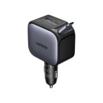 ugreen-145w-retractable-car-charger-ec604-built-in-usb-c-cable-fast-charging