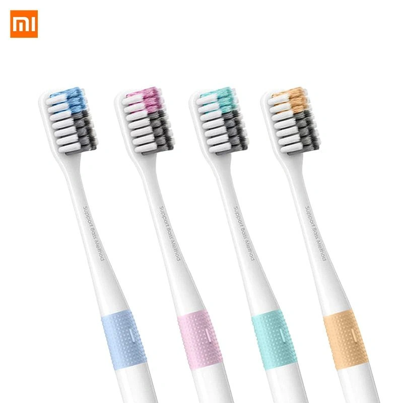 Xiaomi Doctor Bei Bass Toothbrush 4Pcs High-Density Soft Bristles Food-Grade Safe