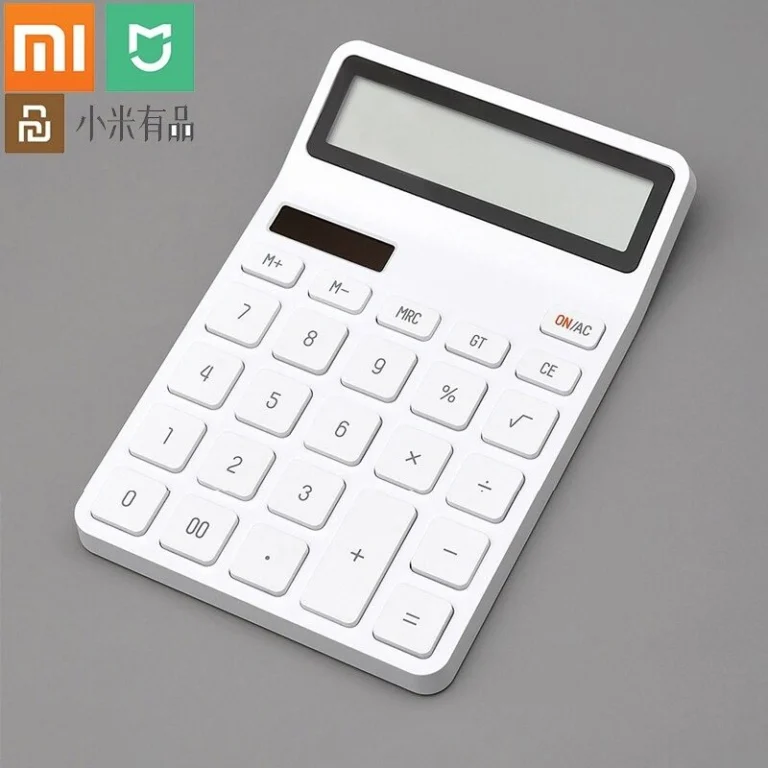 Xiaomi Kaco LEMO Electric Calculator with 12-digit LCD display and intelligent auto shutdown