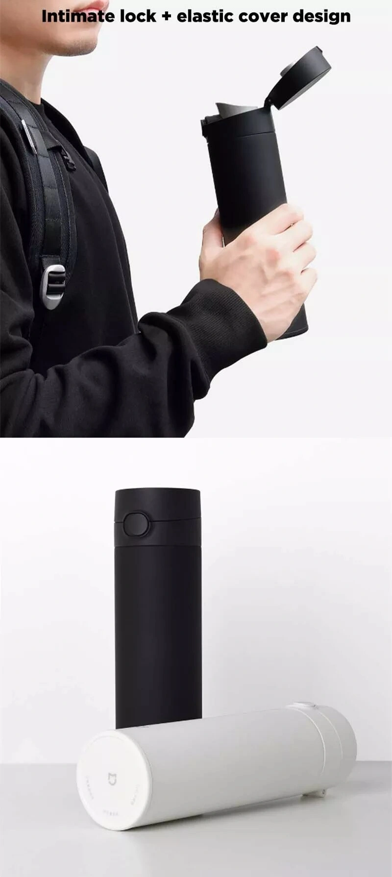 Xiaomi Mijia Thermos Cup Flip Version 2 MJTGB01PL 480ml – Stainless Steel Portable Bottle