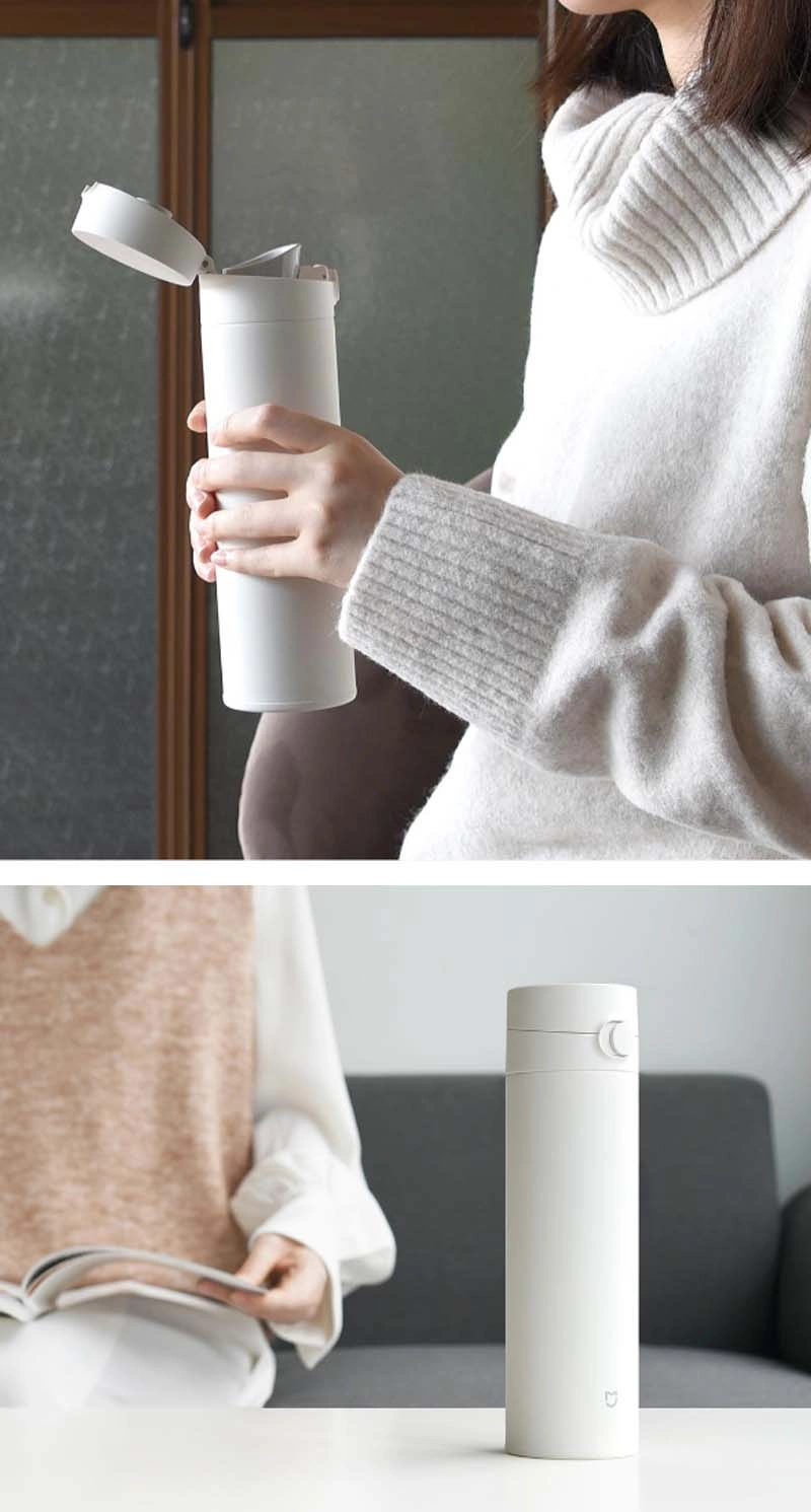 Xiaomi Mijia Thermos Cup Flip Version 2 MJTGB01PL 480ml – Stainless Steel Portable Bottle