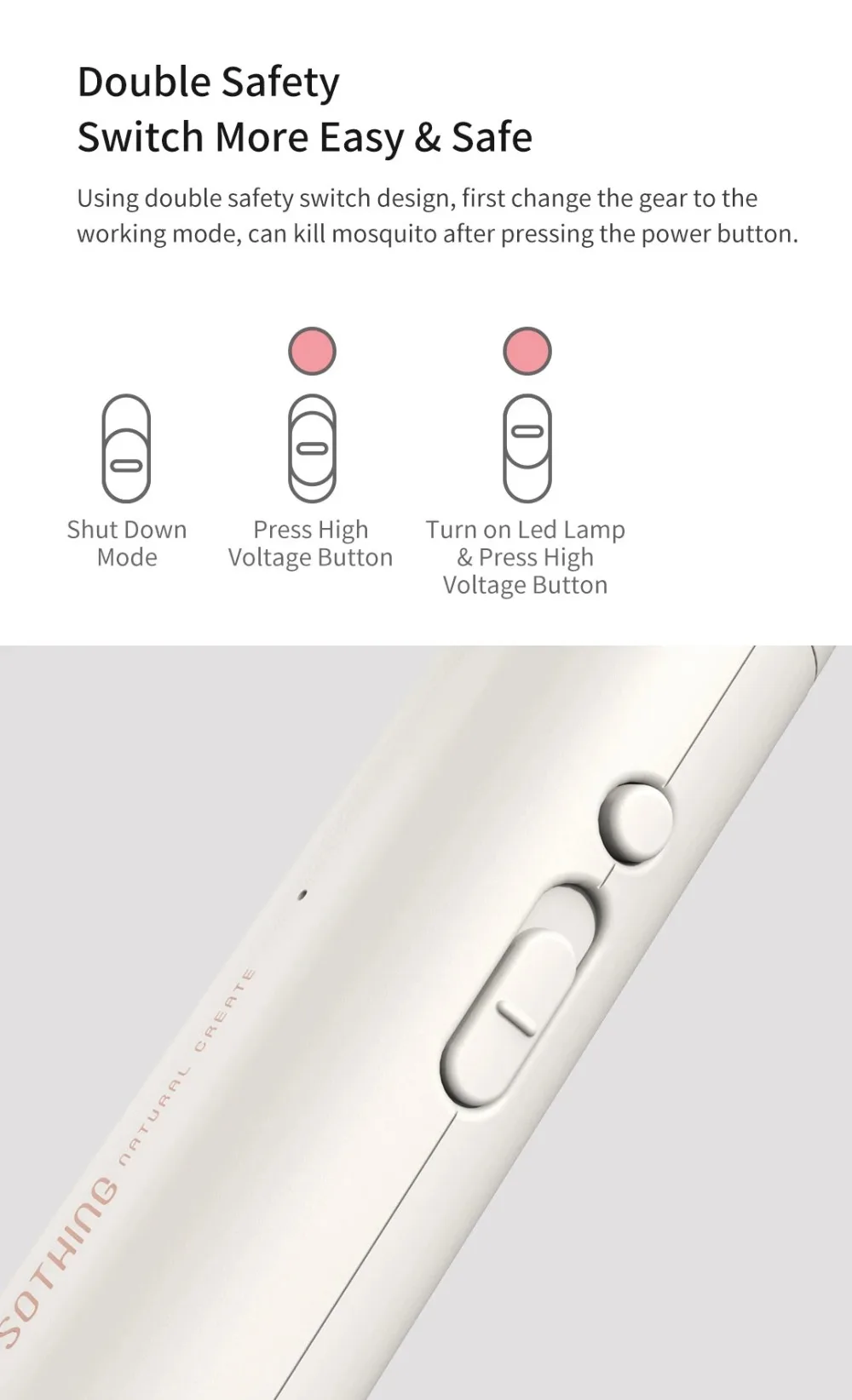 Xiaomi Sothing Mini Mosquito Electric Swatter (DSHJ-S-1914)