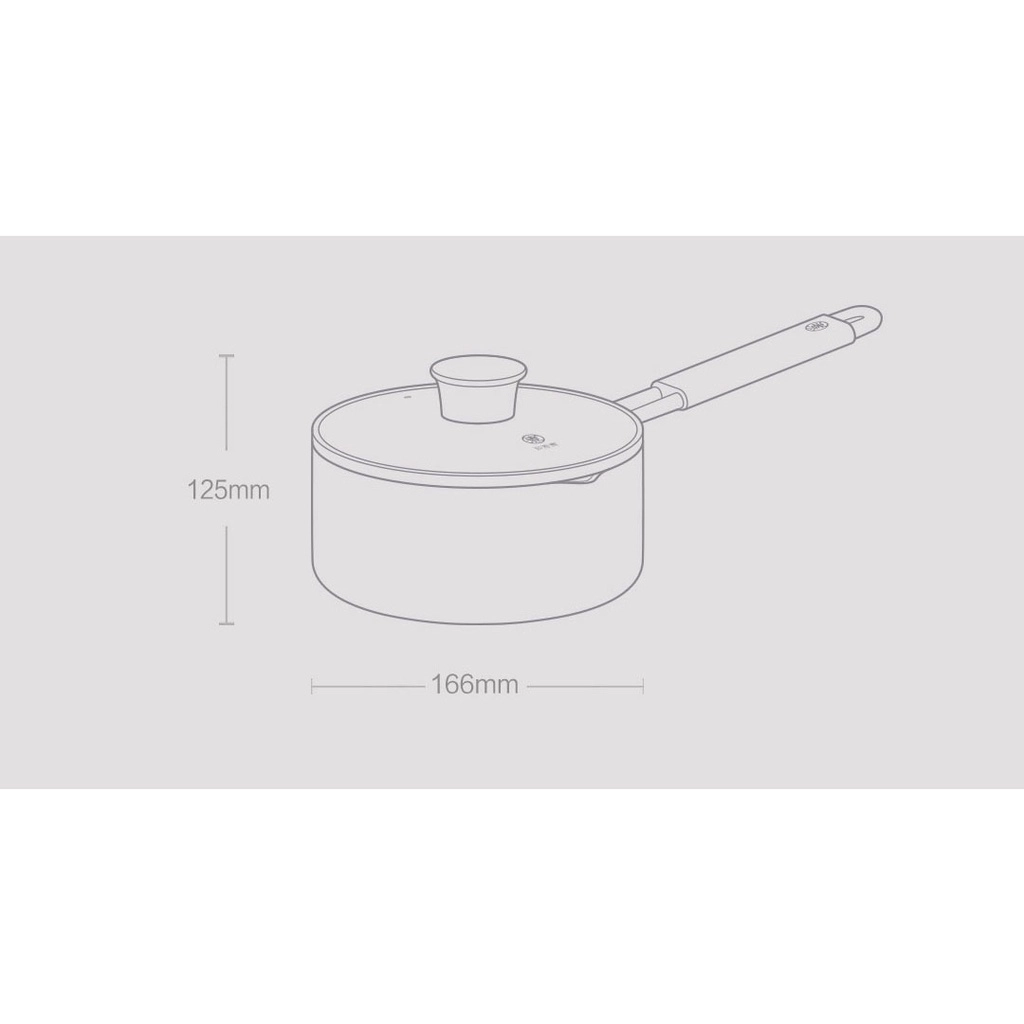Xiaomi Zhiwu Mi Youpin Non-stick Milkpot Sauce Pan Pot 16cm GJT04CM