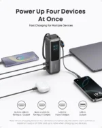 Anker Laptop Power Bank 25K mAh 165W A1695 with Built In Retractable Cables and Smart Display