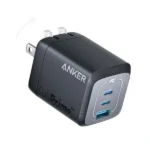 Anker Prime 67W GaN Wall Charger A2669 with 2 USB C and 1 USB A ports for fast charging laptops tablets and smartphones