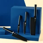 Xiaomi Huohou 5-Piece Non-Stick Kitchen Knife Set HU0076 with stainless steel knives and elegant stand