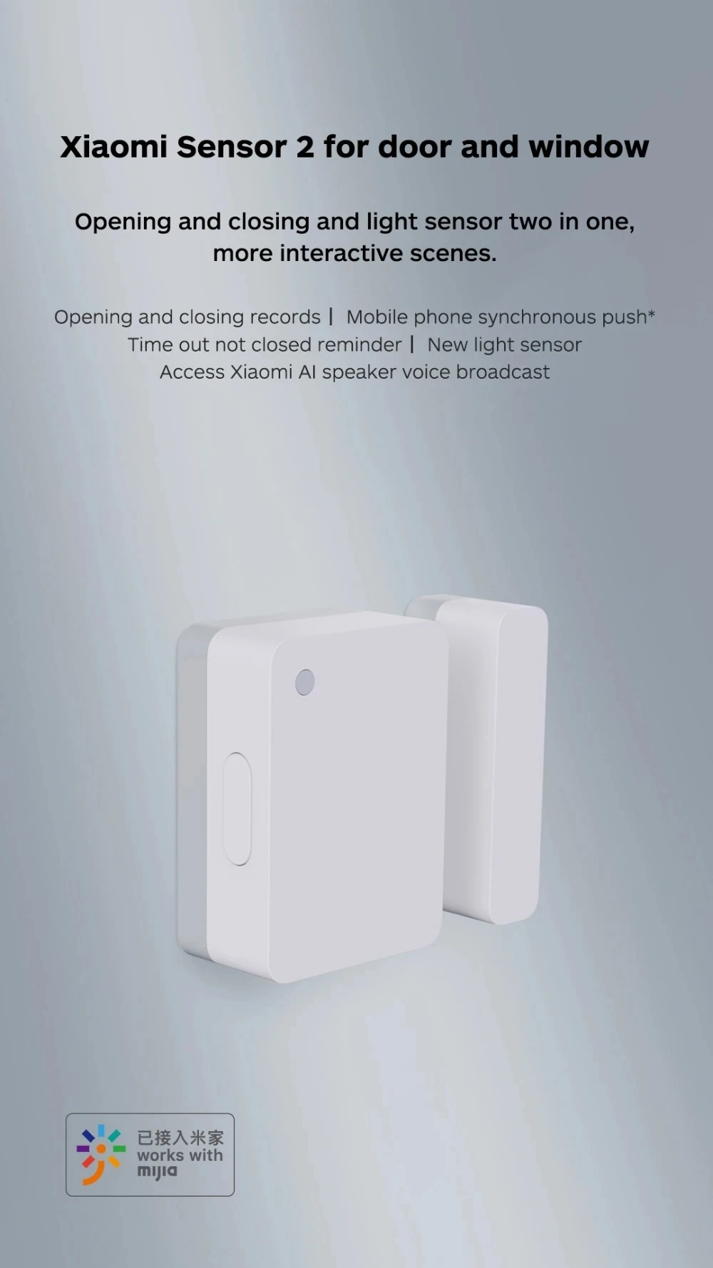 Xiaomi Mijia Door Window Sensor 2 MCCGQ02HL Bluetooth 5.1 Smart Home Security