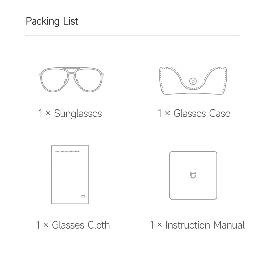 Xiaomi Mijia Luke UV400 Polarized Sunglasses with aluminum-magnesium frame and TAC lenses
