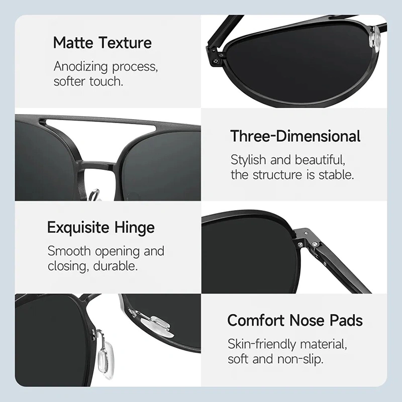 Xiaomi Mijia Luke UV400 Polarized Sunglasses with aluminum-magnesium frame and TAC lenses