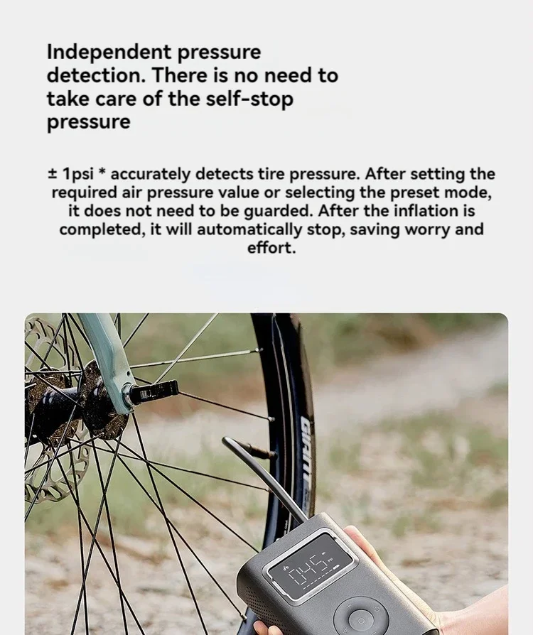 Xiaomi Portable Electric Air Compressor 2 Pro MJCQB07PQW cordless inflator pump with 150 PSI and preset modes