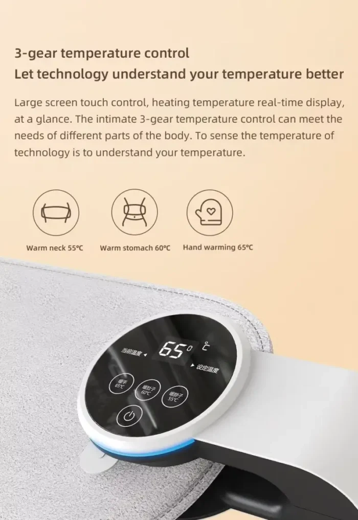 Xiaomi Qualitell Smart Electric Hot Water Bag ZS11001 Rechargeable Plush Heating Bag