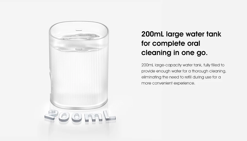 Xiaomi Water Flosser 2 MEO705 portable cordless oral irrigator with 3 cleaning modes and 200mL water tank