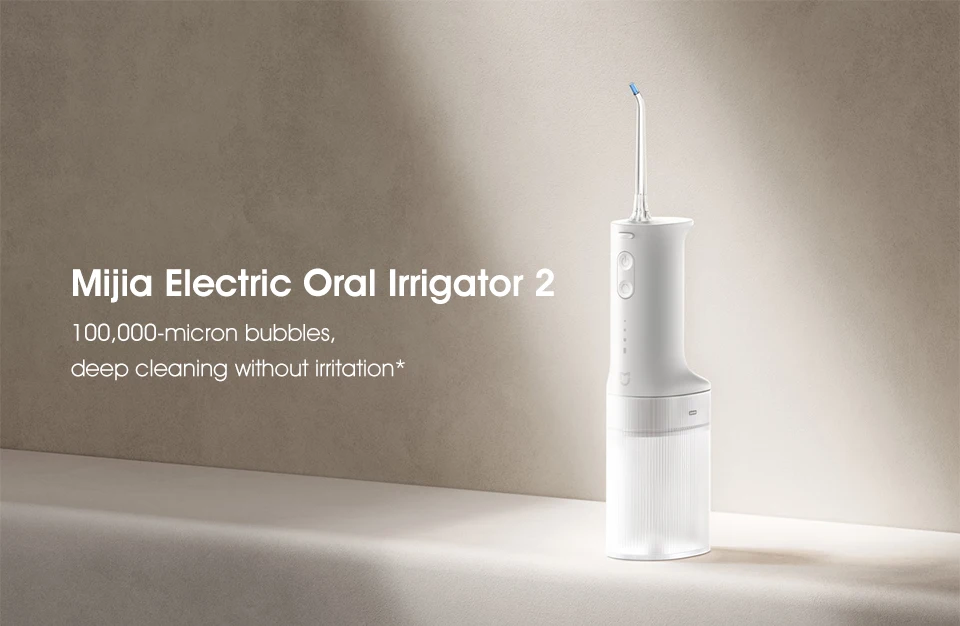 Xiaomi Water Flosser 2 MEO705 portable cordless oral irrigator with 3 cleaning modes and 200mL water tank