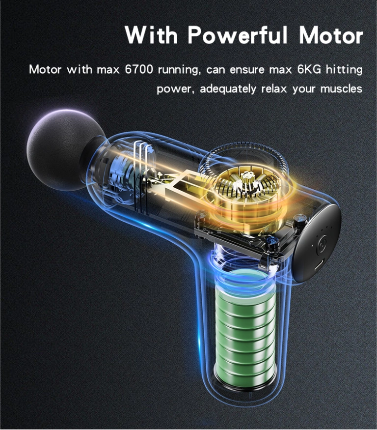 Yesido MG01 Massage Gun with Type-C Charging and 5 Speed Settings