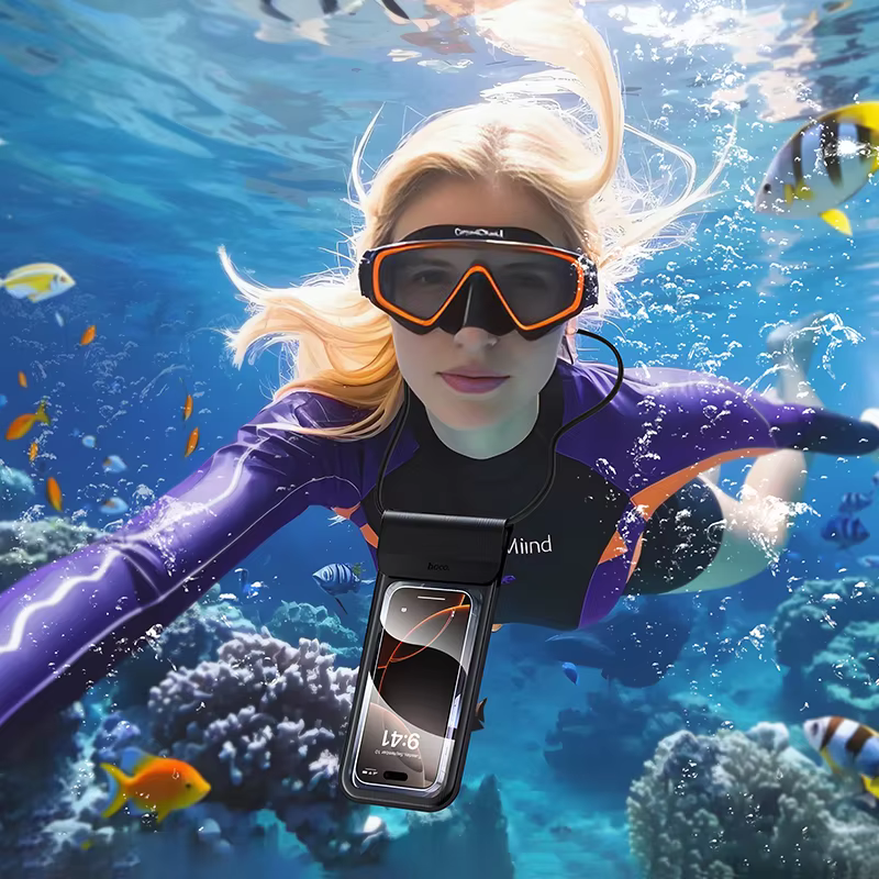 hoco-hx53-ip68-universal-waterproof-phone-pouch-case-underwater-dry-bag