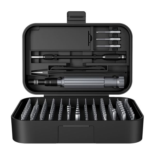 Proove Fixer 150-in-1 Screwdriver Repair Tool Kit Set Black with Chrome-Vanadium Bits and ABS Case