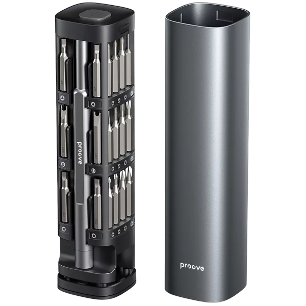 Proove Fixer 46-in-1 Multifunctional Screwdriver Set with Aluminum Case and S2 Steel Bits