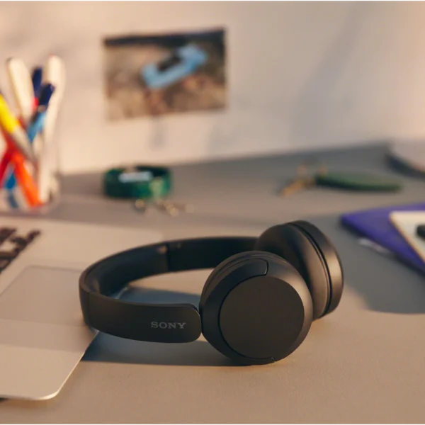 Sony WH-CH520 Wireless Bluetooth Headphones with 50-hour battery, DSEE technology, and quick charging
