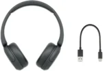 Sony WH-CH520 Wireless Bluetooth Headphones with 50-hour battery, DSEE technology, and quick charging