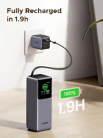 UGREEN Nexode 20000mAh 165W Power Bank with Built-in Retractable USB-C Cable for Laptop and Phone Fast Charging