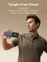 UGREEN Nexode 20000mAh 165W Power Bank with Built-in Retractable USB-C Cable for Laptop and Phone Fast Charging