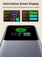 UGREEN Nexode 20000mAh 165W Power Bank with Built-in Retractable USB-C Cable for Laptop and Phone Fast Charging